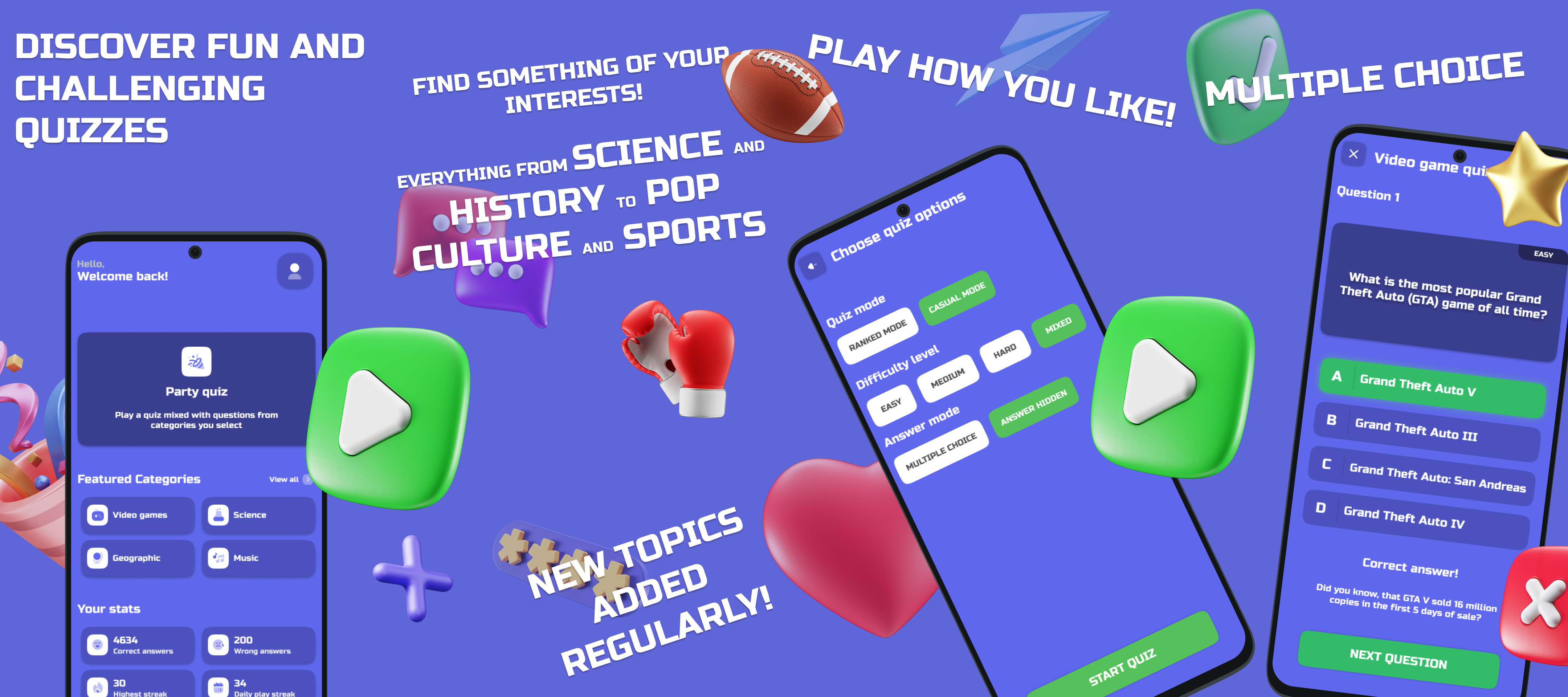 QuizMaster ‒ Offline Quiz Game